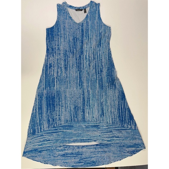 H by Halston High Low Blue Dress Size Medium NWOT - Picture 1 of 4